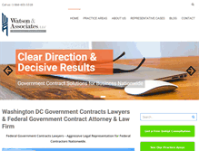 Tablet Screenshot of governmentcontractsdc.com